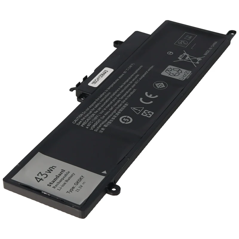 AccuCell Akku passend für Dell Inspiron 11-3147, 11-3148 Akku 04K8YH, 0WF28, 4K8YH, GK5KY, 11,1V 3200mAh 25,2x79x7mm
