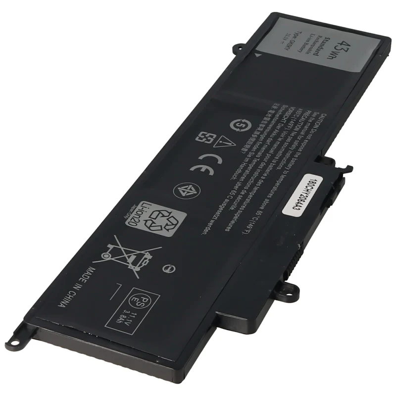 AccuCell Akku passend für Dell Inspiron 11-3147, 11-3148 Akku 04K8YH, 0WF28, 4K8YH, GK5KY, 11,1V 3200mAh 25,2x79x7mm