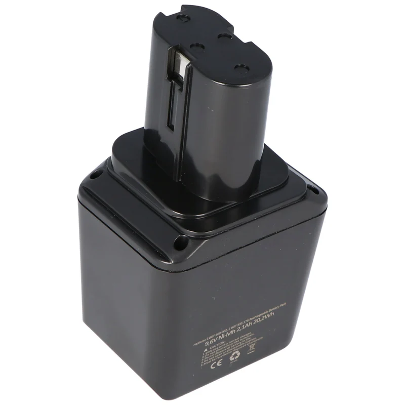 AccuCell Akku passend für den Bosch Akku 2 607 300 002 flache Seite, alte Version 9,6 Volt 2000mAh