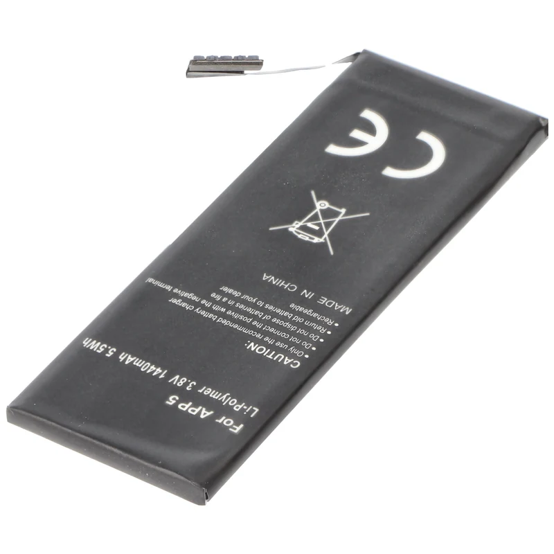 AccuCell Akku passend für Apple iPhone 5 Li-Polymer Akku 1440mAh ohne Einbauwerkzeug