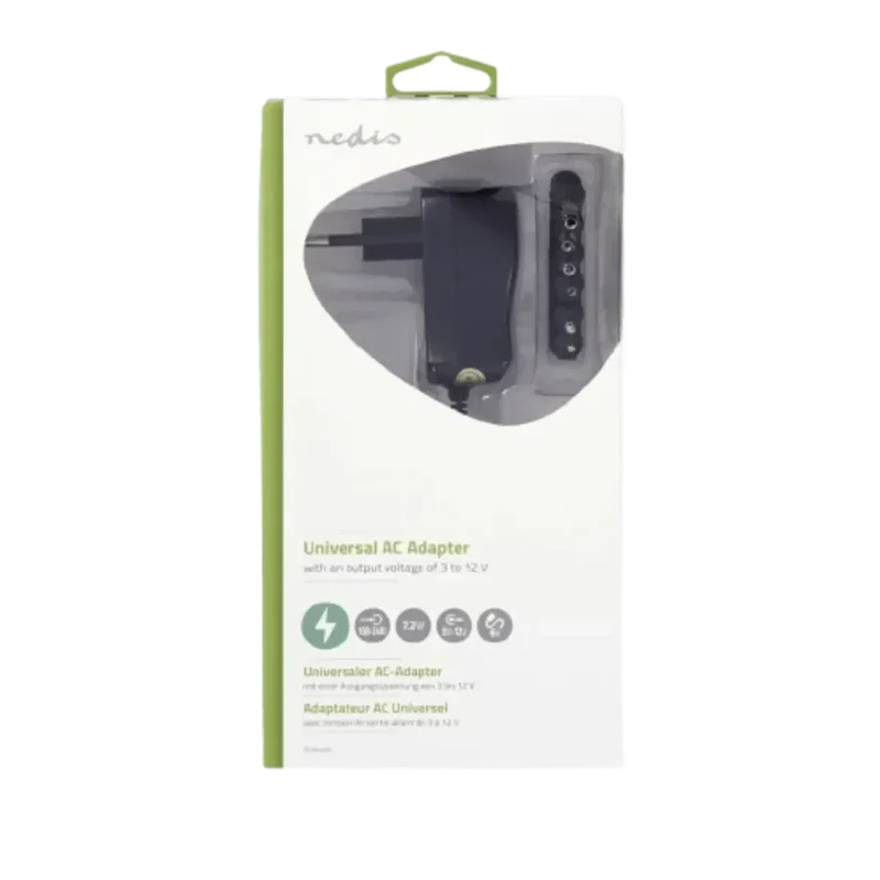 Adaptateur Secteur Universel AC/DC Sortie 3-12V 600mA