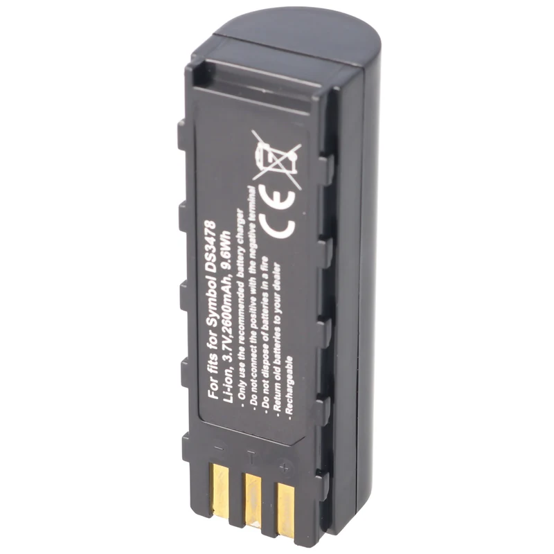 AccuCell Akku passend für Symbol DS3478, Li-Ion, 3,7V 2600mAh, 9,6Wh