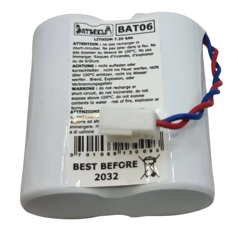 Pile BATLI06 7.2 V 6 Ah Lithium – BAT06 Daitem Hager Logisty