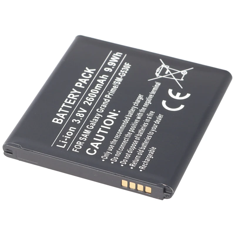 AccuCell Akku passend für Samsung Galaxy J3 2016, BG530CBU, EB-BG530BB, EB-BG530BBC, 2600mAh ohne NFC