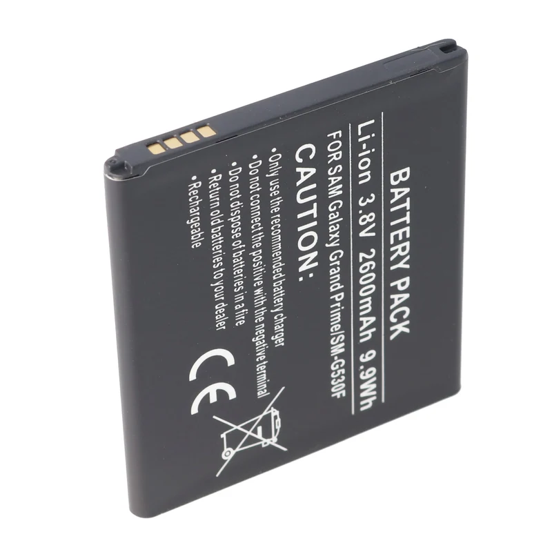 AccuCell Akku passend für Samsung Galaxy J3 2016, BG530CBU, EB-BG530BB, EB-BG530BBC, 2600mAh ohne NFC