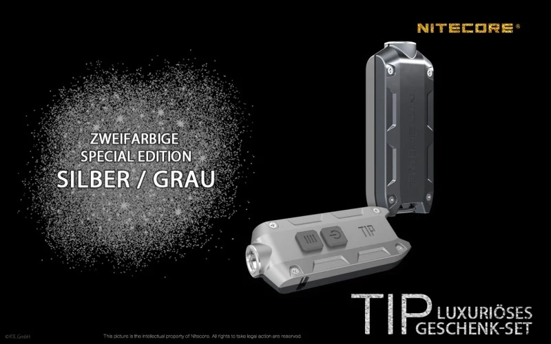 Nitecore TIP Winter Edition schlüsselanhängerlampe CREE XP-G2 S3 LED 360 Lumen in 4 Farben wählbar