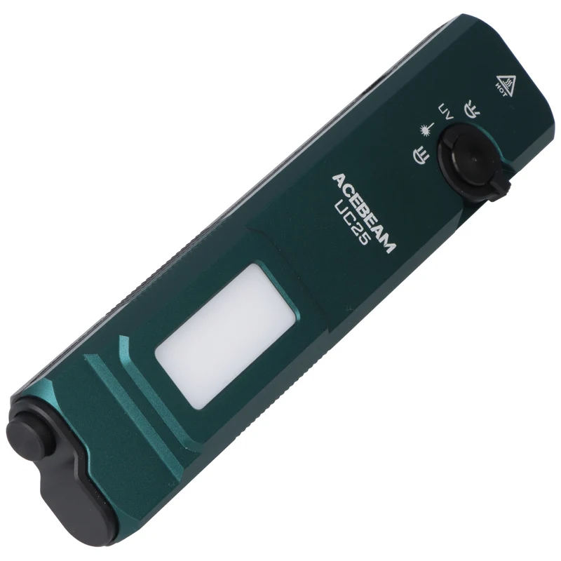 AceBeam UC25 mit 3.100 Lm Kalt.- Warmweißem / UV Licht und grünem Laser / Grün