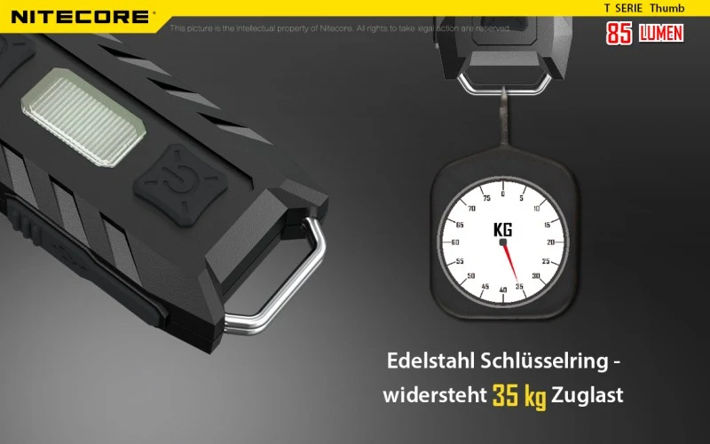 Nitecore Thumb schlüsselanhängerlampe Hochleistungs-LED