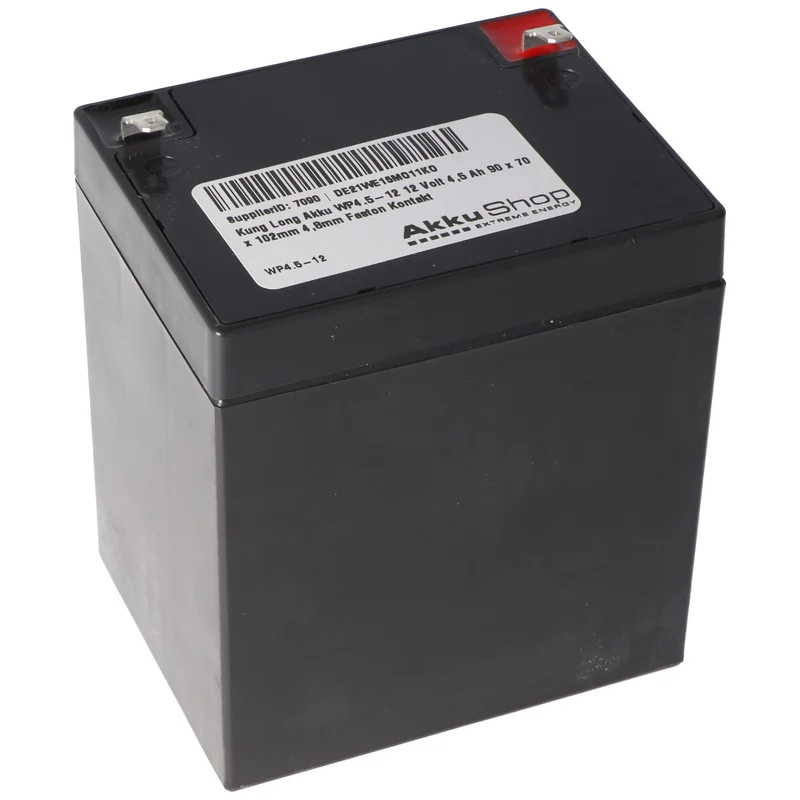 Kung Long Akku WP4.5-12 12 Volt 4,5 Ah 90 x 70 x 102mm 4,8mm Faston Kontakt
