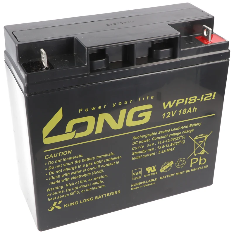 Kung Long Akku WP18-12I 12 Volt 18 Ah 181x76x167mm M5 Flachpol