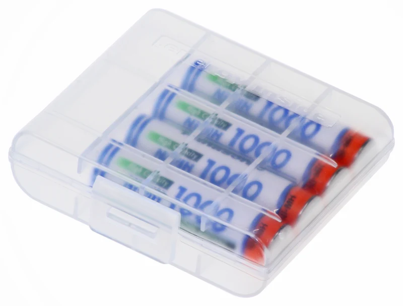 Panasonic BK-4HGAE BF1 Ni-MH Micro AAA Akku 1,2 Volt 1000mAh, 4er Pack mit kostenloser Aufbewahrungsbox