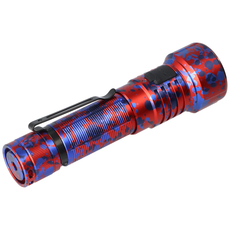 Fenix LD36R LED Taschenlampe mit weiß, rot, orange, pink,blau, lila und grünem Licht Flame Camo