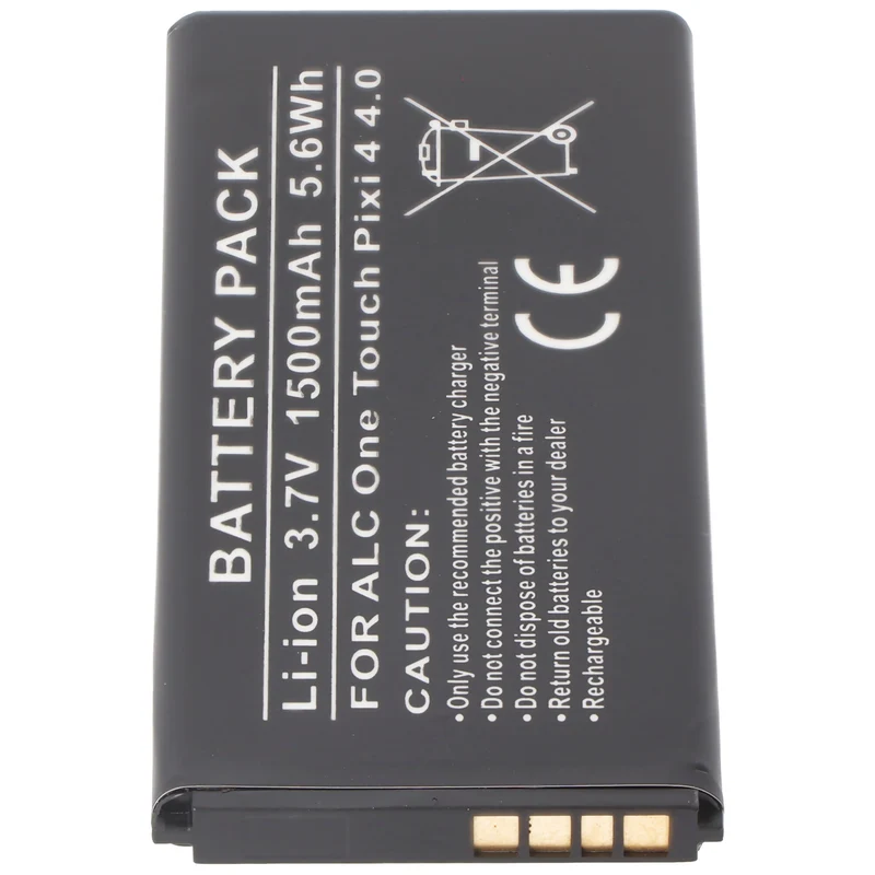 AccuCell Akku passend für den Alcatel One Touch Pixi 4 4.0 Akku TLi015M1, TLi015M7, OT-4034 3,8 Volt 1500mAh