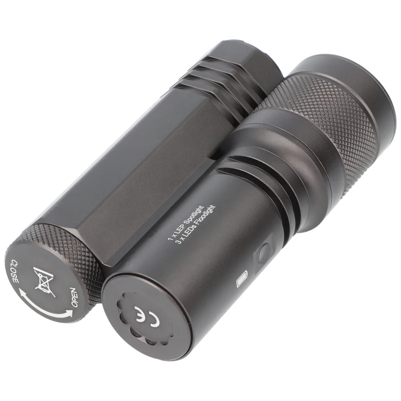 AceBeam Terminator M1 Dual LEP-Laser und LED-Taschenlampe, 2.300 Lumen, zoombarer Scheinwerferstrahl, 5.000K, Limited Edition
