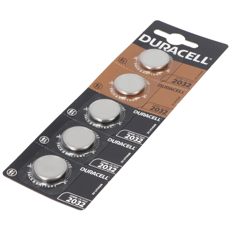 Duracell CR2032 Lithium Batterie 3 Volt mit bis zu 180mAh (5 St.)