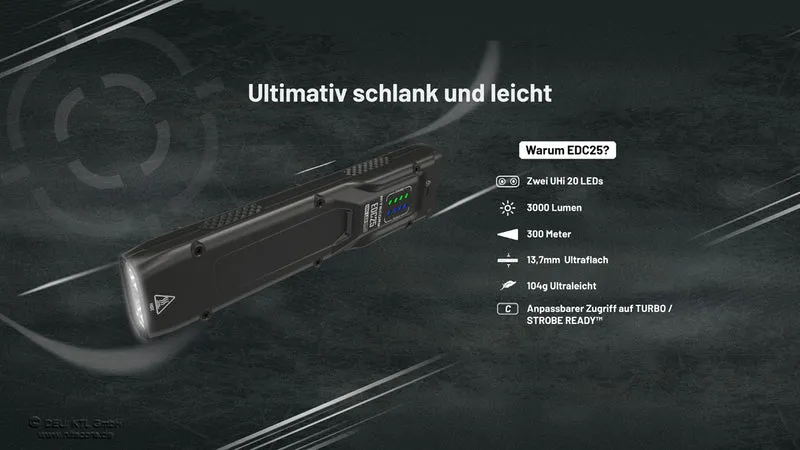 Nitecore Taschenlampe EDC25 - 3000 Lumen