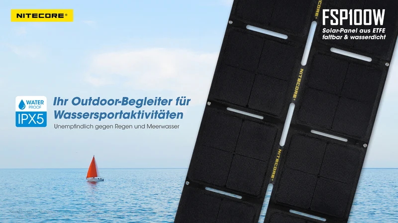 Nitecore Solarpanel FSP100W IPX5- 100W