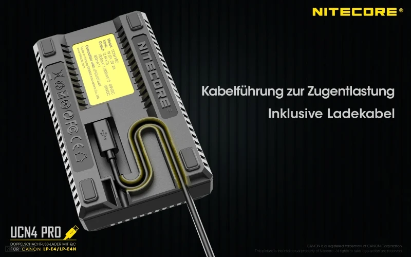 Nitecore UCN4 PRO - für Canon Cameras