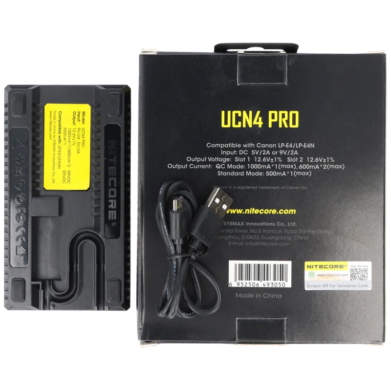 Nitecore UCN4 PRO - für Canon Cameras