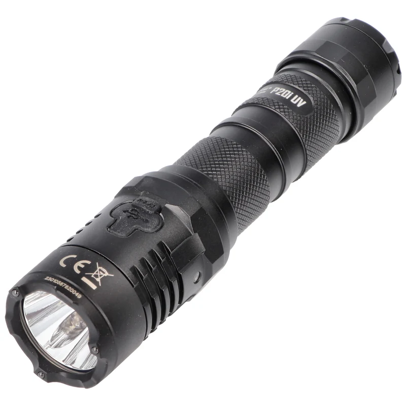 Nitecore P20i UV LED-Taschenlampe, 4x UV-LEDs, für Forensik, Begutachtungen, Dokumentenprüfung, Währungserkennung, 21700 Li-Ion Akku Typ NL2140i 4000mAh