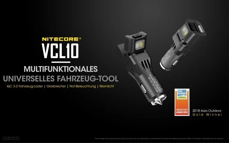 Nitecore VCL10 multifunktionales USB-Ladegerät - All in one Gadget