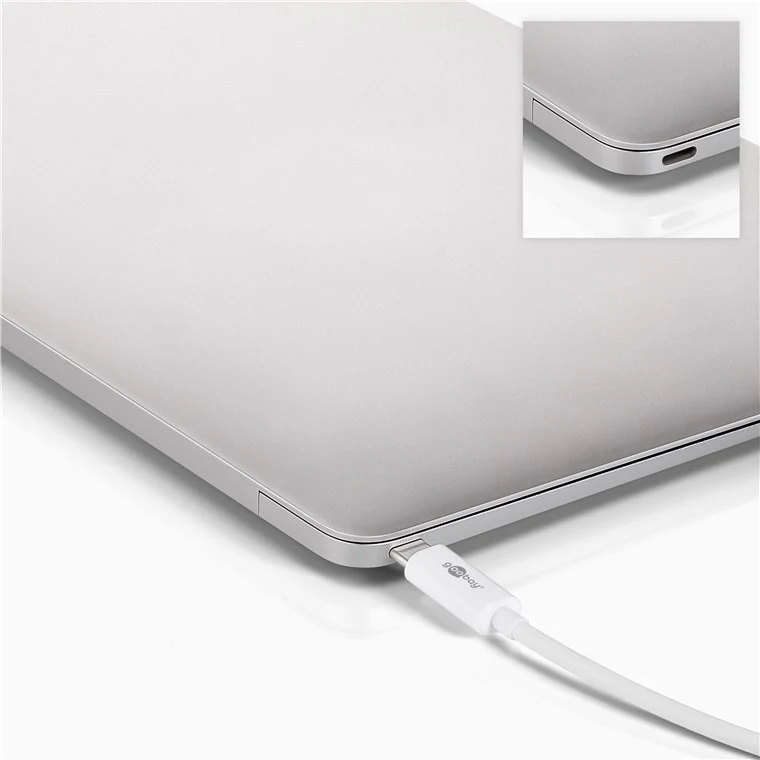 Goobay USB-C™ Multiport-Adapter HDMI, PD, weiß - erweitert ein USB-C™ Gerät um einen HDMI™- und einen USB 3.0- Anschluss