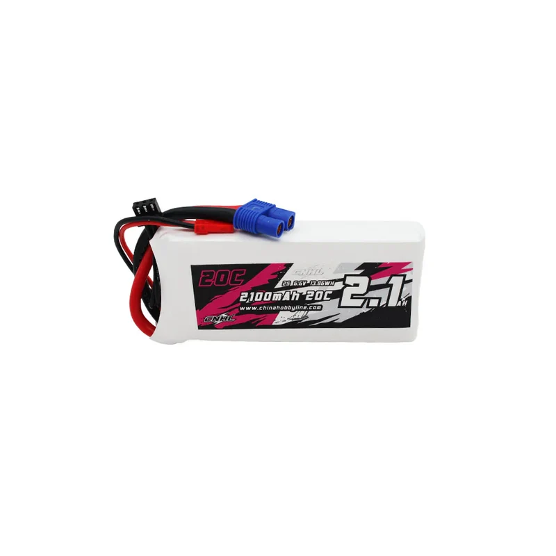 CNHL 2100mAh 6,6V 2S LiFe (LiFePO4) Empfängerakku – EC3- und JST-Stecker