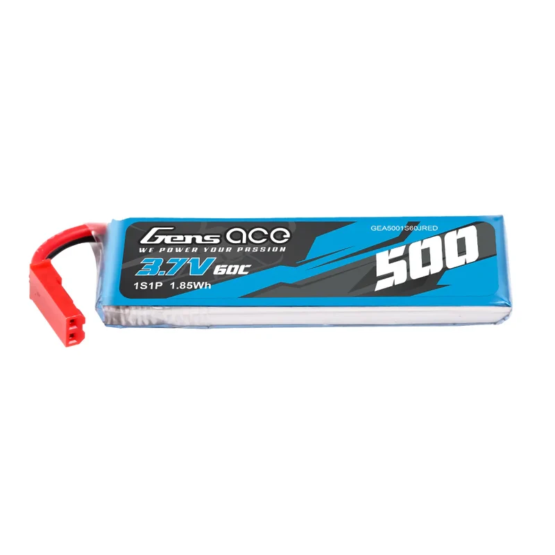 Gens ace 500mAh 3,7V 60C 1S1P LiPo-Akkupack mit JST-SYP-Stecker