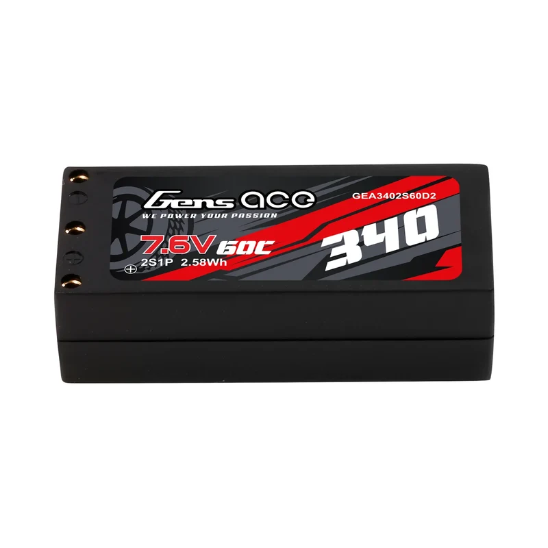 Gens Ace 340mAh 2S HV 60C LiPo-Akku mit XT60-Stecker
