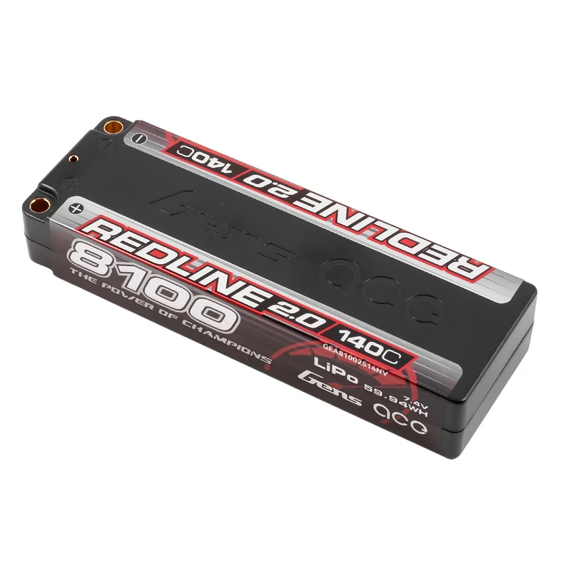 Gens Ace Redline 2.0 8100mAh 7.4V 140C 2S HardCase 58# Lipo-Akku