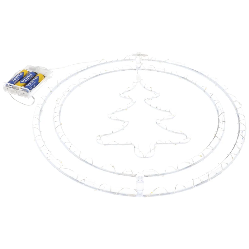 Modee LED Weihnachtsdeko Tannenbaum, 48 LEDs, batteriebetrieben, 80 cm