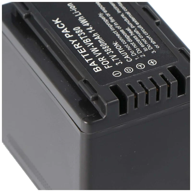 AccuCell Akku passend für den Panasonic VW-VBT380 Li-Ion Akku 3900mAh, decoded, nur passend für die angegebenen Modelle