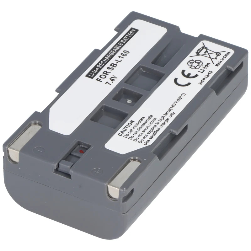 AccuCell Akku passend für Samsung SB-L160, Li-Ion, 7,4V, 2200mAh, 16,3Wh