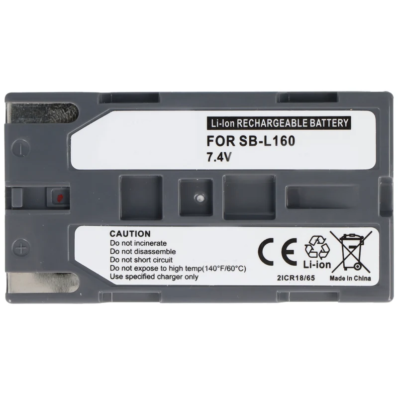 AccuCell Akku passend für Samsung SB-L160, Li-Ion, 7,4V, 2200mAh, 16,3Wh