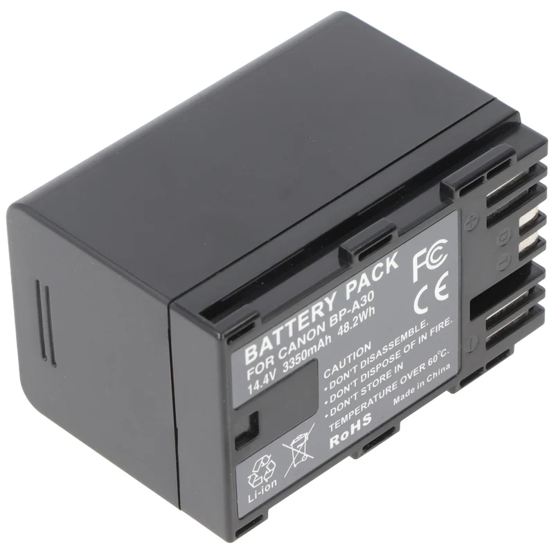 AccuCell Akku passend für Canon BP-A30, Li-ion, 14,4V, 3400mAh, 49Wh