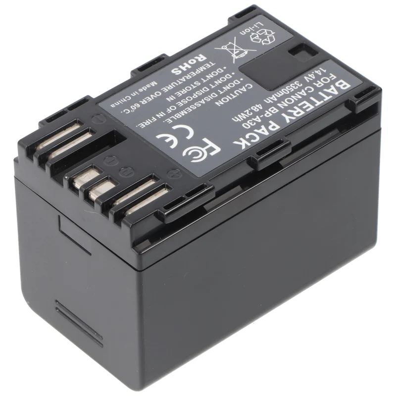 AccuCell Akku passend für Canon BP-A30, Li-ion, 14,4V, 3400mAh, 49Wh