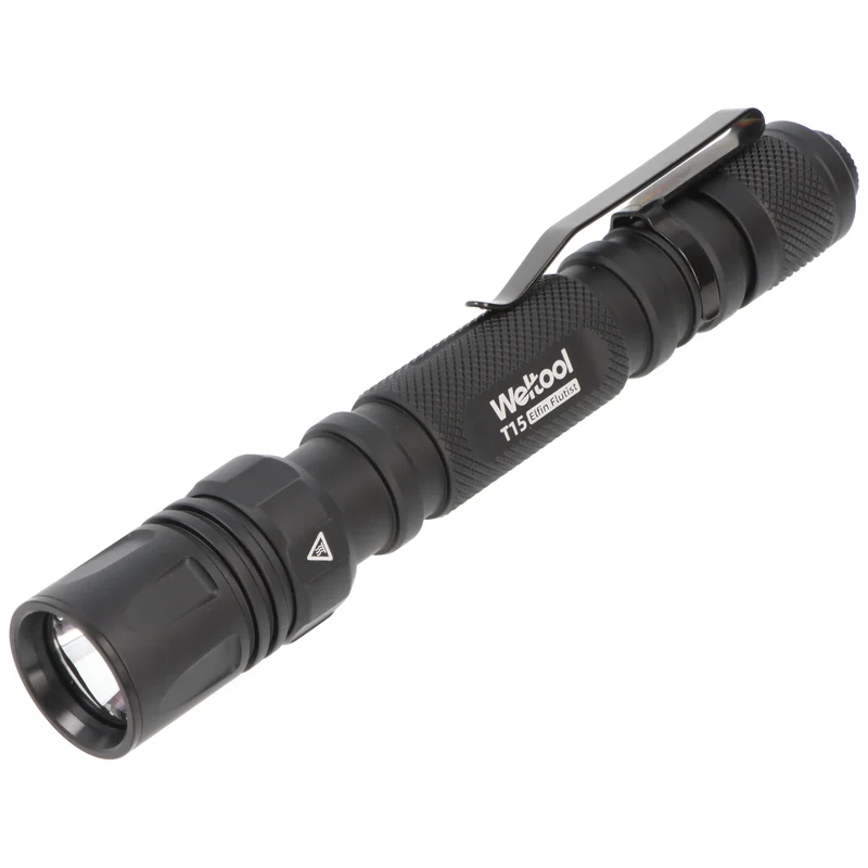 Weltool T15 – taktische LED-Stiftlampe mit 1.400 Lumen und 464 m Reichweite (schwarz)