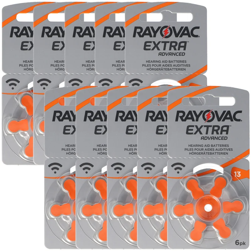 Rayovac Hörgerätebatterie Varta HA13, IEC PR48, 4606 945 406 (60 St.)