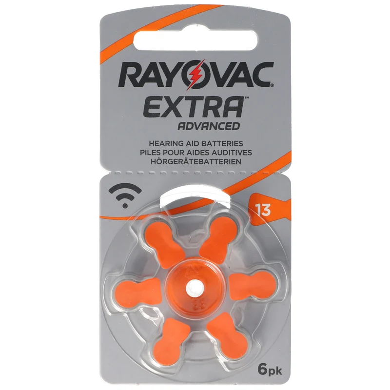 Rayovac Hörgerätebatterie H13MF Nr. 13 PR48 Extra Advanced, 310mAh 6 Stück im Blister