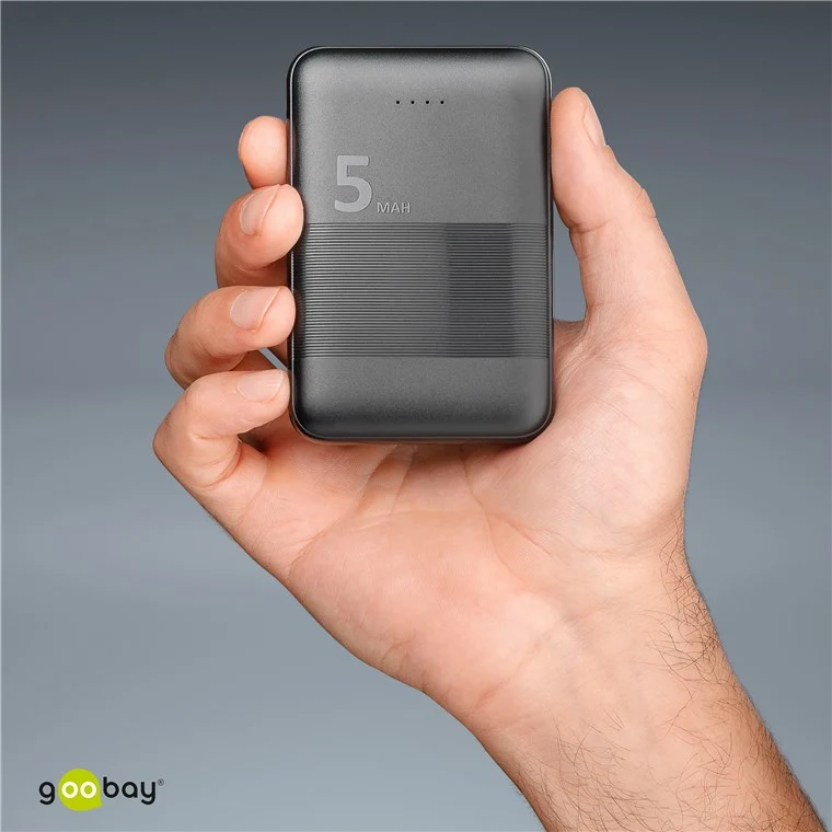 Goobay Powerbank kompakt 5.000 mAh