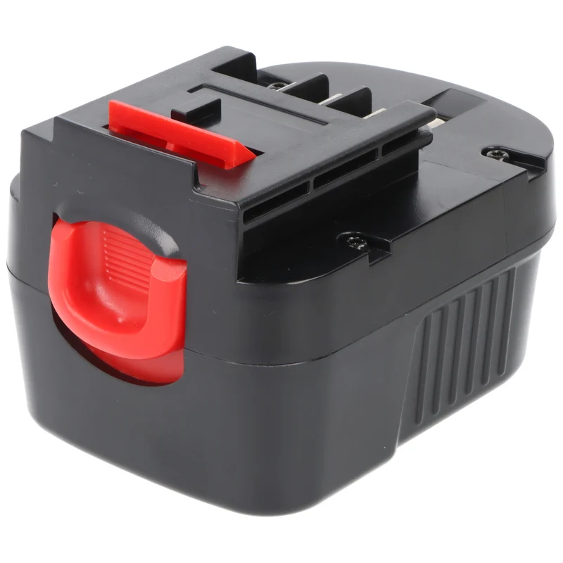 AccuCell Ersatzakku für Black & Decker A12 / HP122K – 12 V NiMH Akku, 3000 mAh, Schwarz