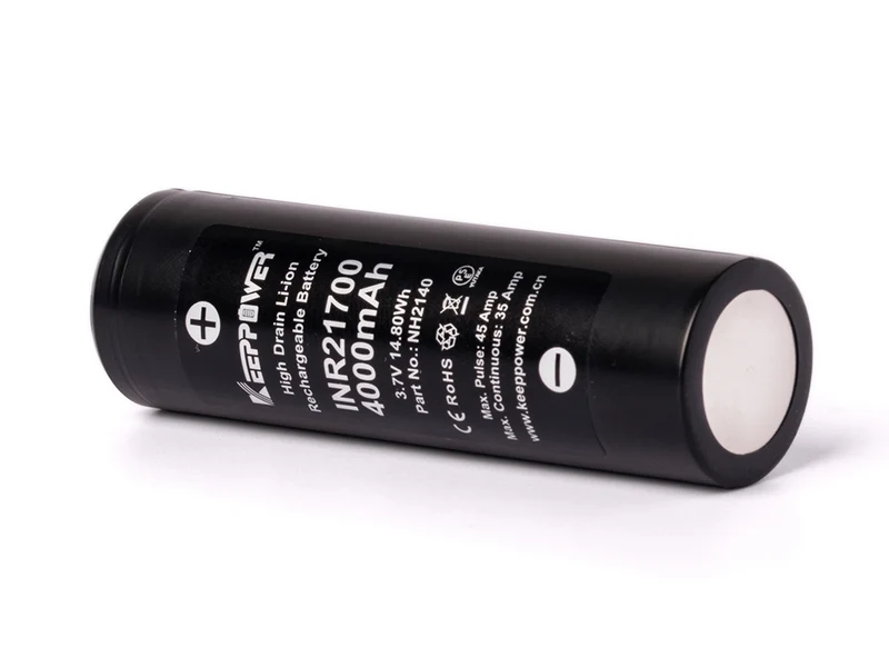Keeppower INR21700 – 4000mAh, 3,6V – High-Drain Li-Ion Akku