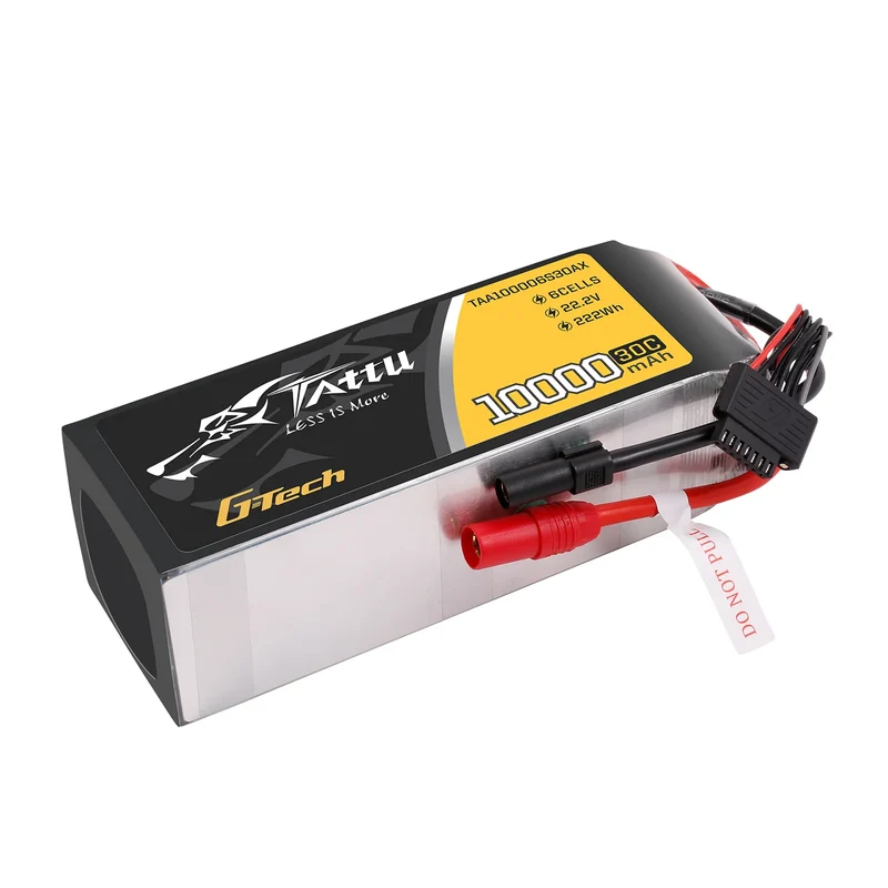 Tattu 10000mAh 22,2V 30C 6S1P LiPo-Akkupack mit AS150+XT150-Stecker