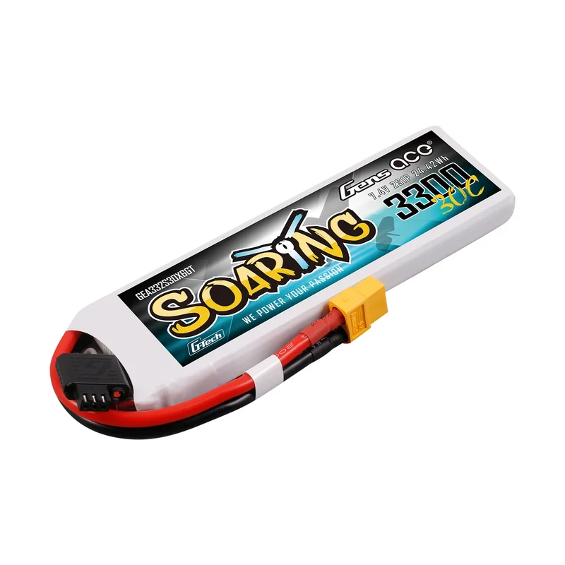Gens Ace Soaring 3300mAh 2S 30C 7,4V G-Tech Lipo-Akku mit XT60-Stecker