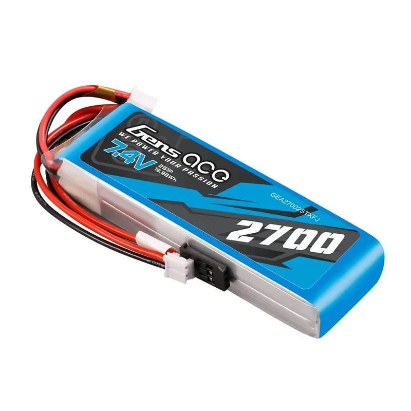 Gens Ace 2700mAh 7,4V 2S LiPo-Akku mit Futaba+JST-EHR-Stecker