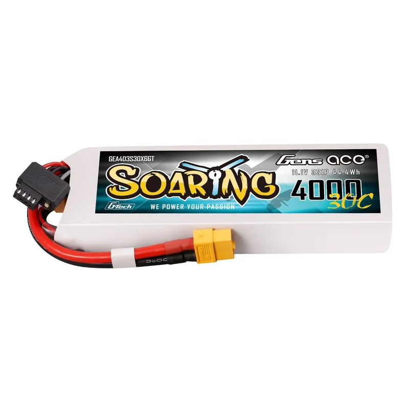 Gens Ace 4000mAh 3S 30C LiPo-Akku mit XT60 | Soaring | G-Tech