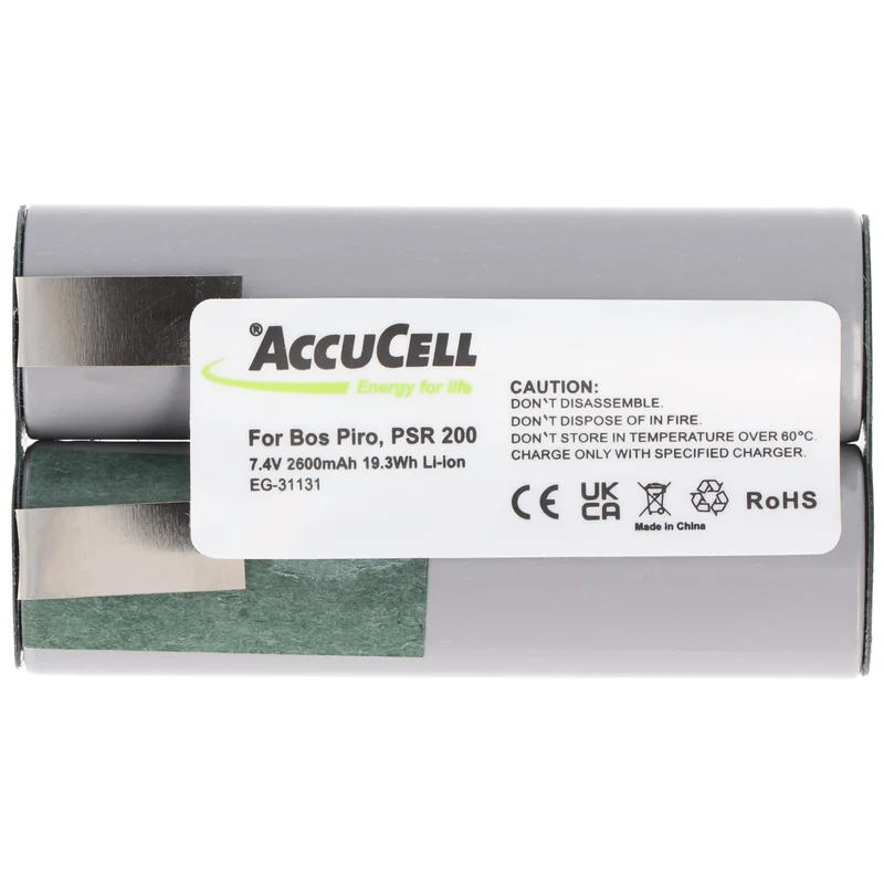 AccuCell Akku passend für Bosch Prio Akku PSR 200 Li-ion 7,2-7,4 Volt 2600mAh 19,3Wh