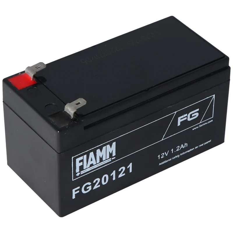 Fiamm FG20121 Akku 1200mAh Blei Akku 12 Volt mit 1200mAh, 2mal 4,8mm Steckkontakte