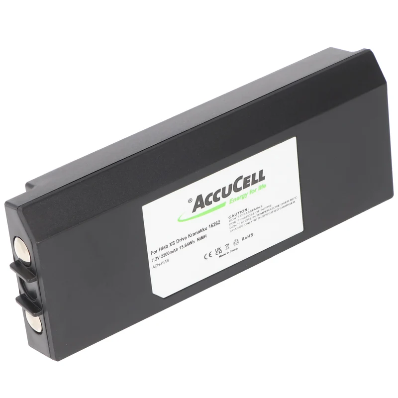 AccuCell Akku passend für den Hiab XS Drive Kranakku 16262, 3786692, 2000mAh