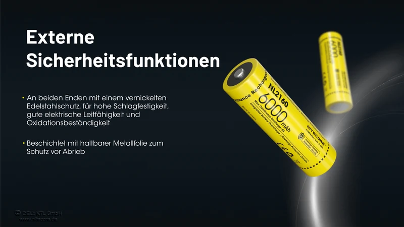 Nitecore LI-Ion Akku 21700, 6000mAH, NL2160